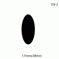 Oval 17mm x 38 mm